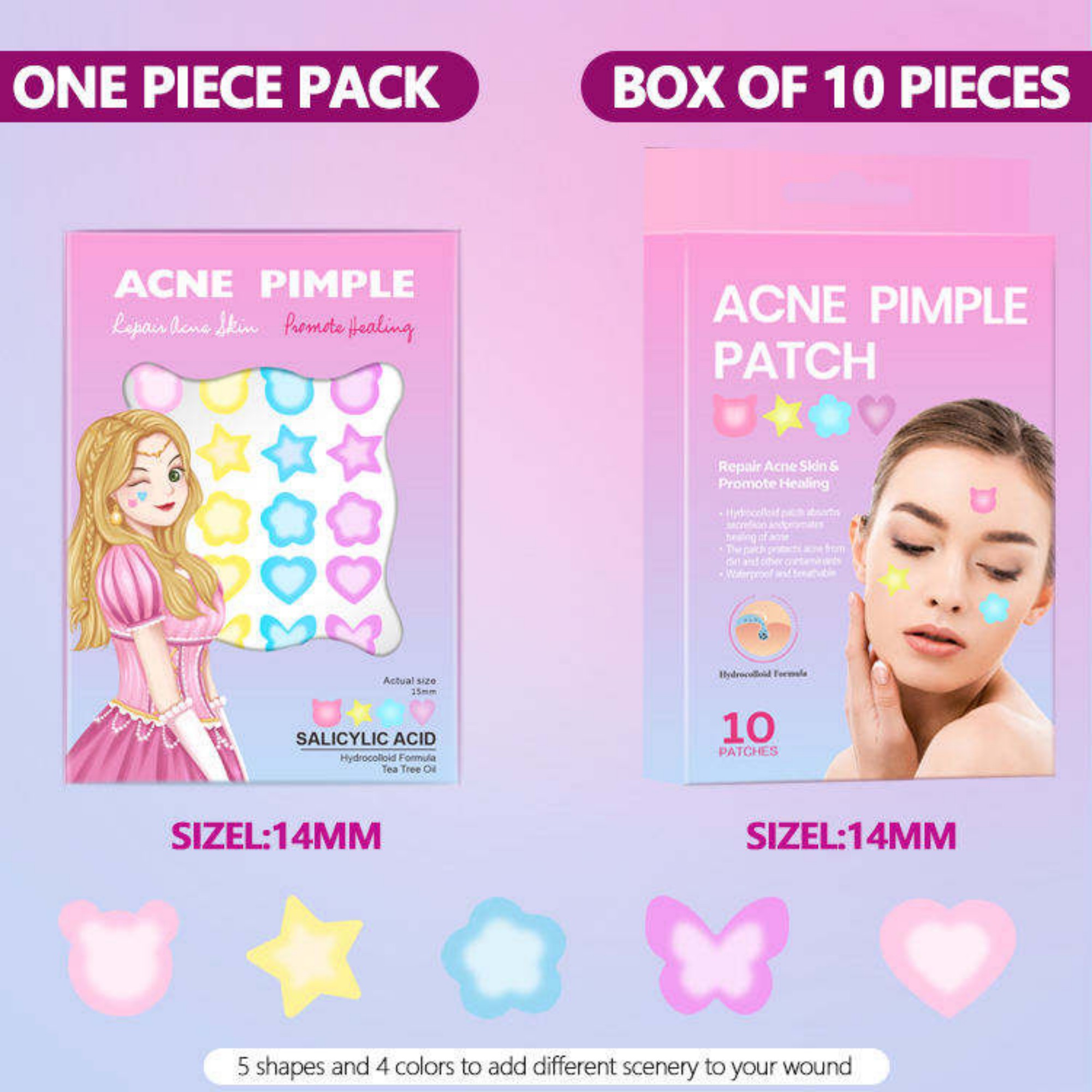 Customized labels, variable-shaped acne patches, dot-shaped acne care acne patches Item Picture