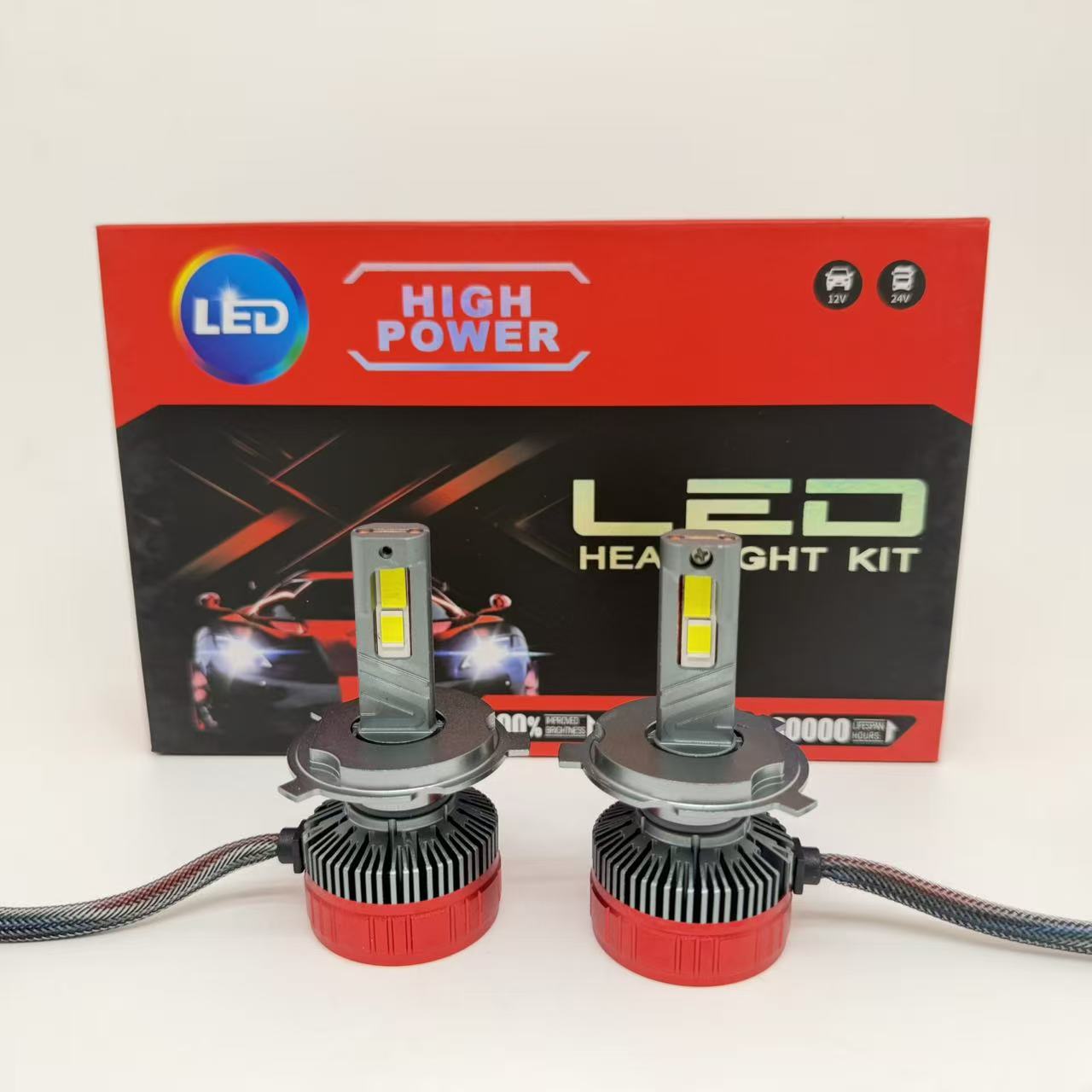 Car LED headlights 130W, high-brightness led spotlights H1H3H4H7 9005, high beams V130 type details Picture