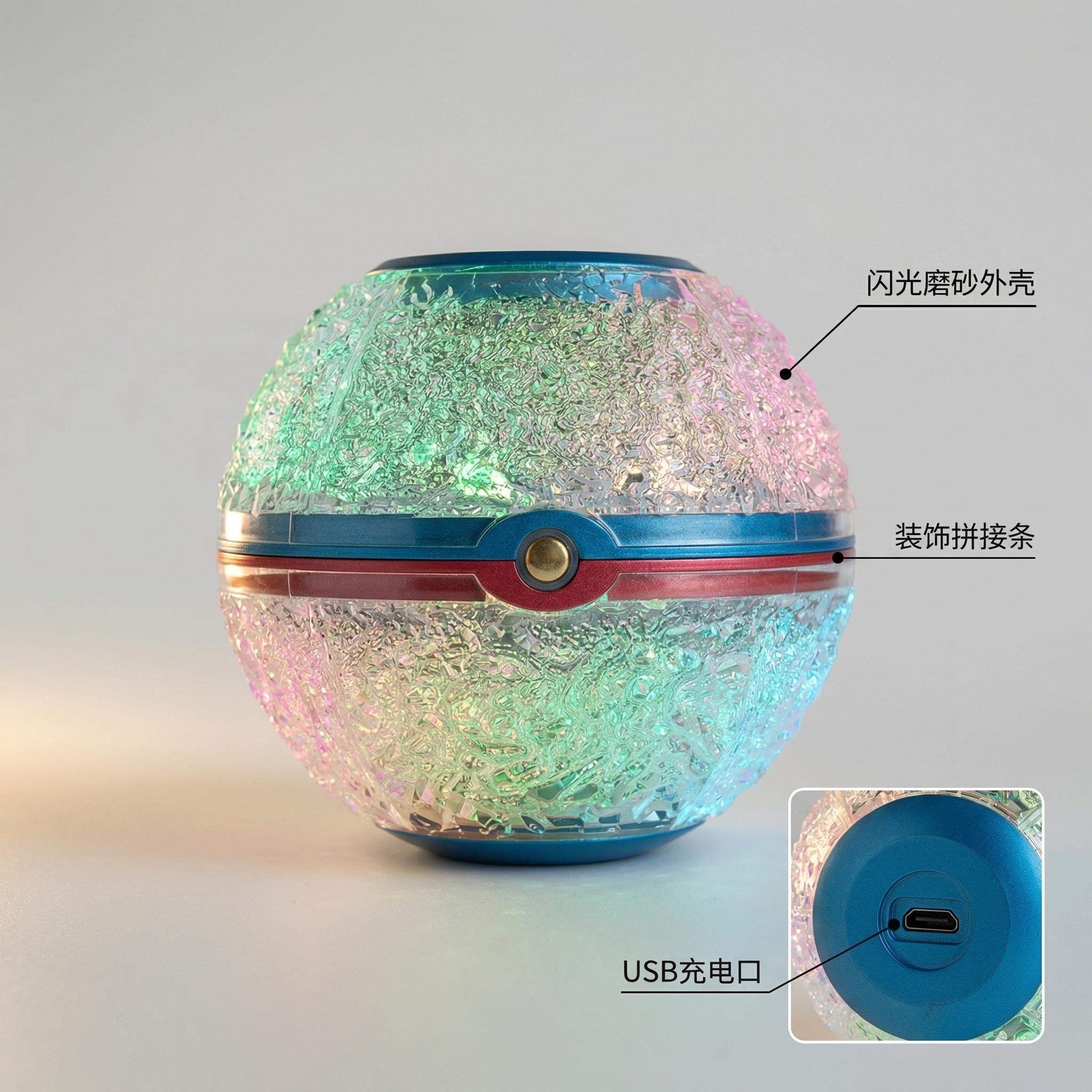 Jilian Desk Lamp 2026 new model audio spherical lamp, 11 lighting modes, minimum order 24 pieces, factory wholesale Specification image