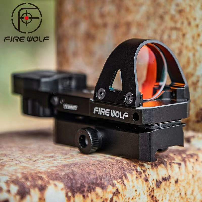 火狼Fire Wolf 1X30MT快拆虹膜三变点20mm高清望远镜弹弓挂墙道具