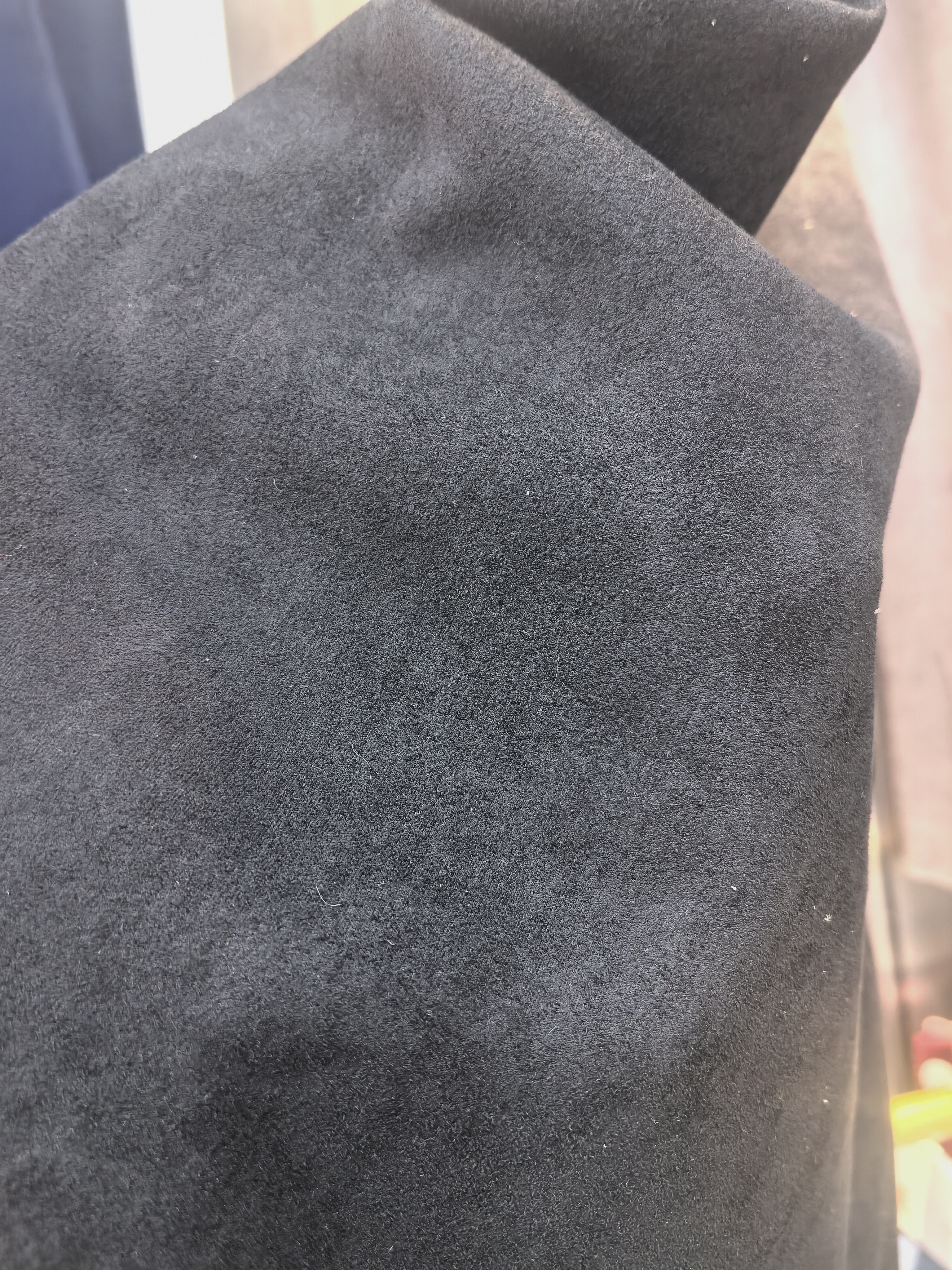 Suede three-dimensional fleece air layer fabric is a classic and timeless fabric for clothing, shoes and hats detail image 4