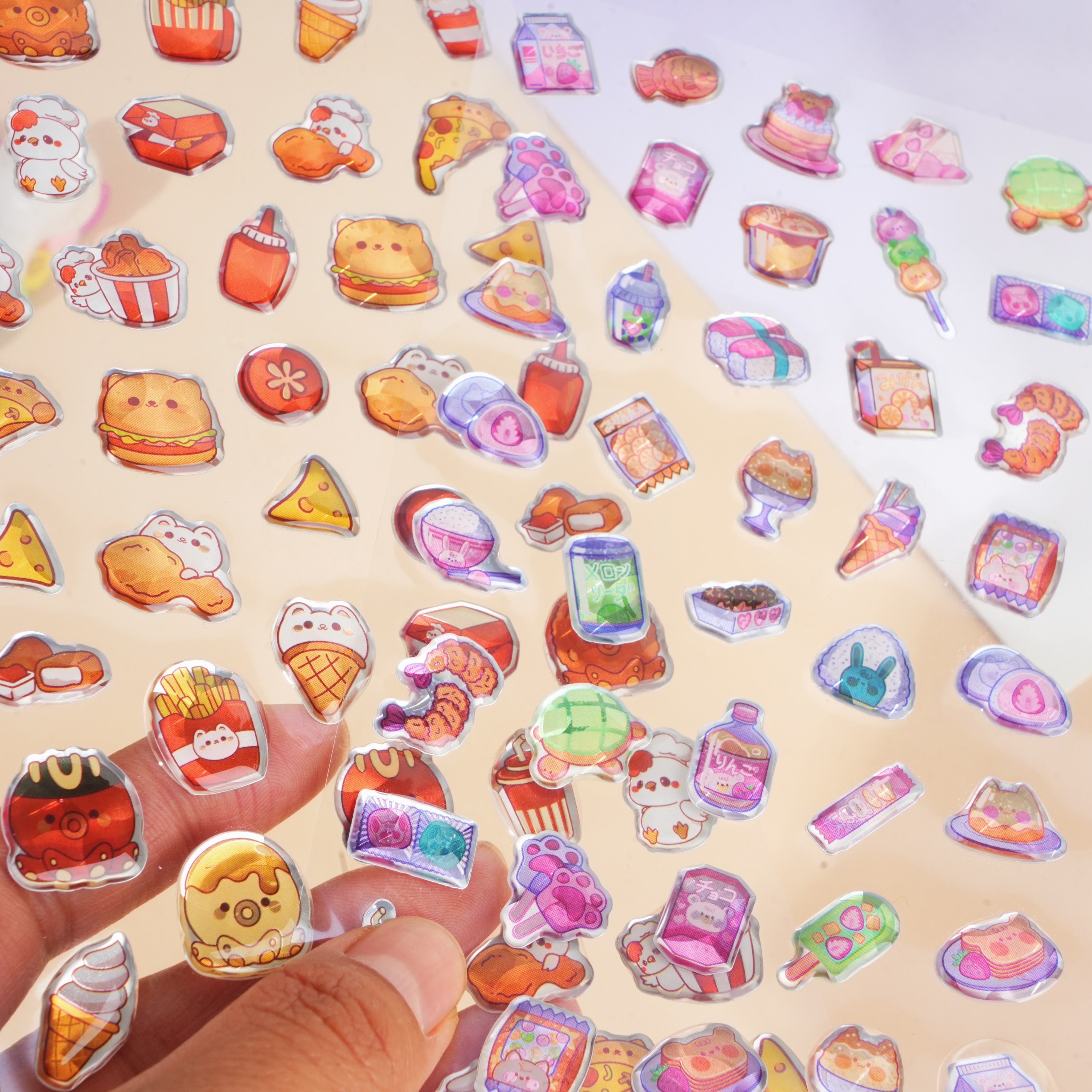 贴纸/3D贴纸/3D立体浮雕贴/小贴纸/姓名贴批发细节图