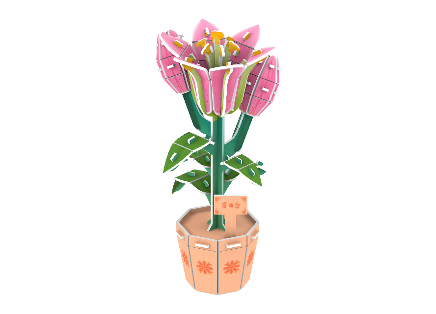 Children's educational puzzle toys, everlasting flower bouquets, three-dimensional puzzles, promotional items, gifts detail image 7