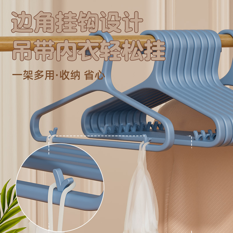 衣架家用挂衣防肩角滑不起包衣服晾衣无痕挂架衣撑子衣挂加粗衣架 产品图