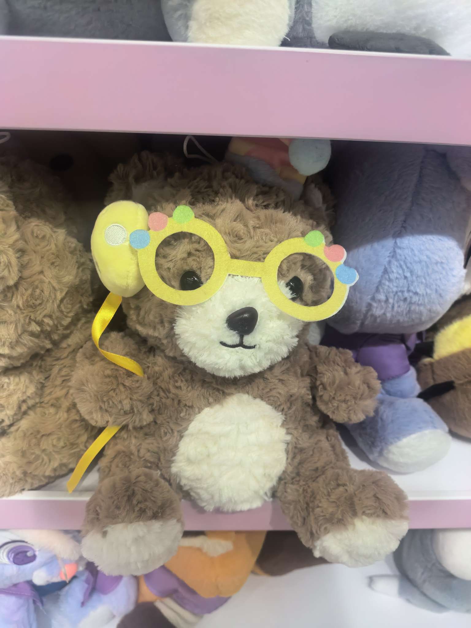 毛绒玩具眼镜熊抓机