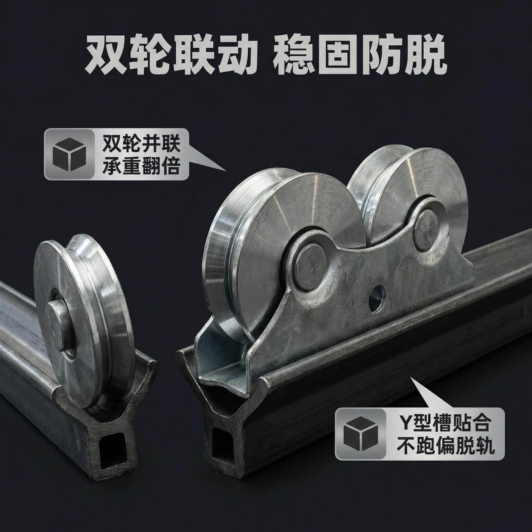 Metal pulleys, aluminum pulley sliding door pulleys, silent, smooth and durable Application Scenario
