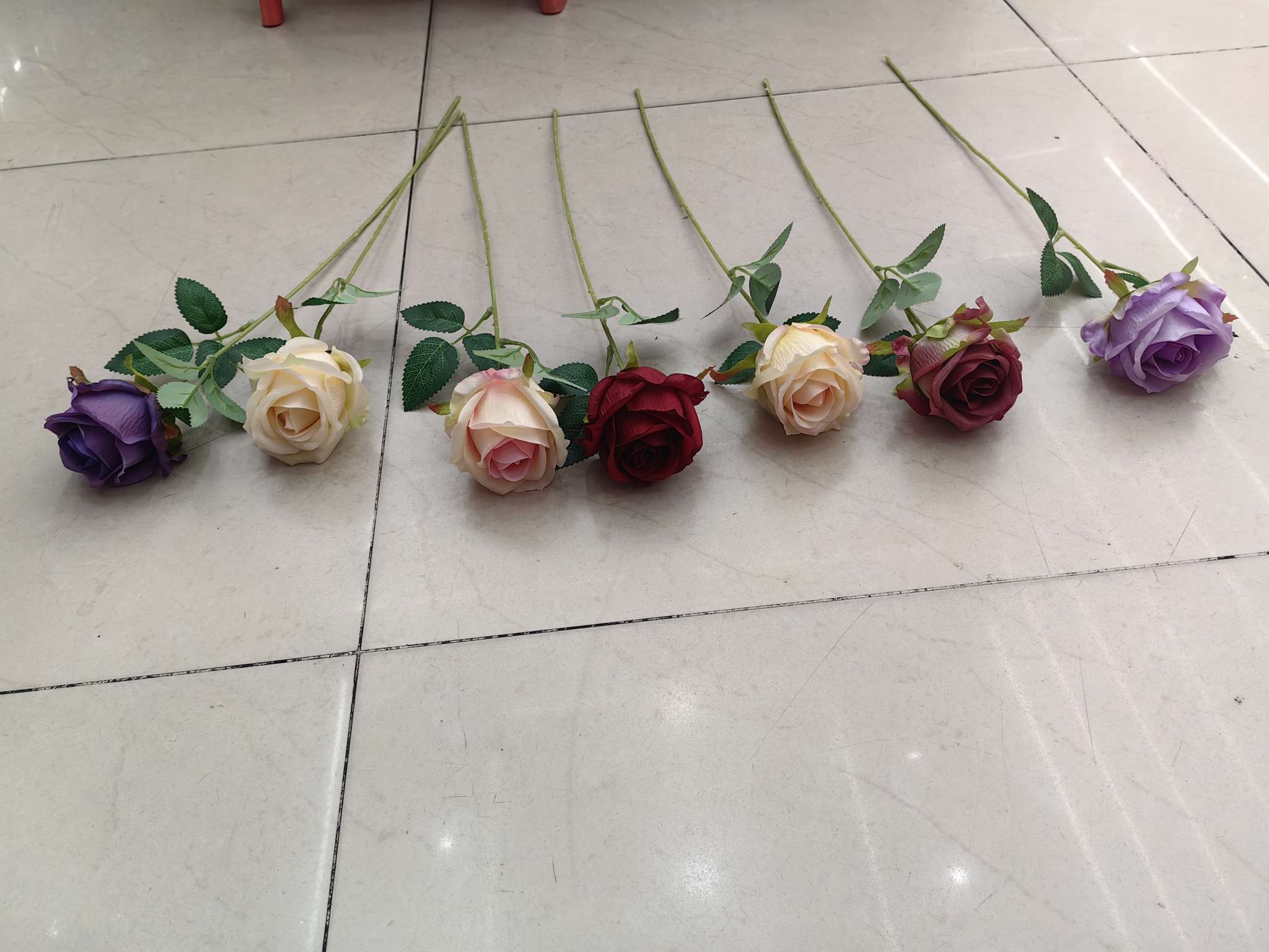Single rose artificial flower, artificial rose Valentine's flower, Valentine's Day supplies artificial flower detail image 14