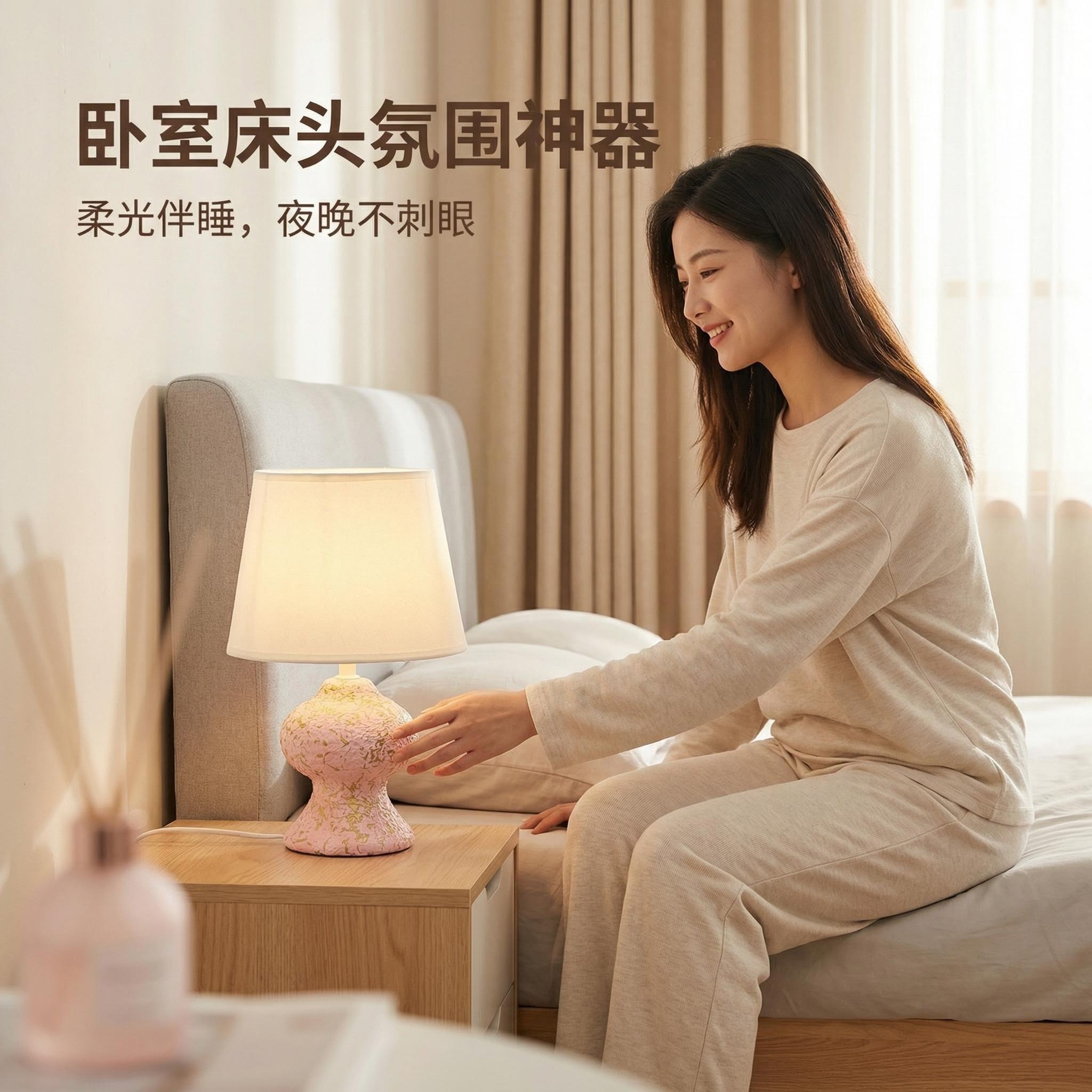 Jilian Desk Lamp 2026 New Wabi-sabi style hotel supplies Decorative Ceramic Craft, starting from 36 pieces per piece, decorative item details Picture
