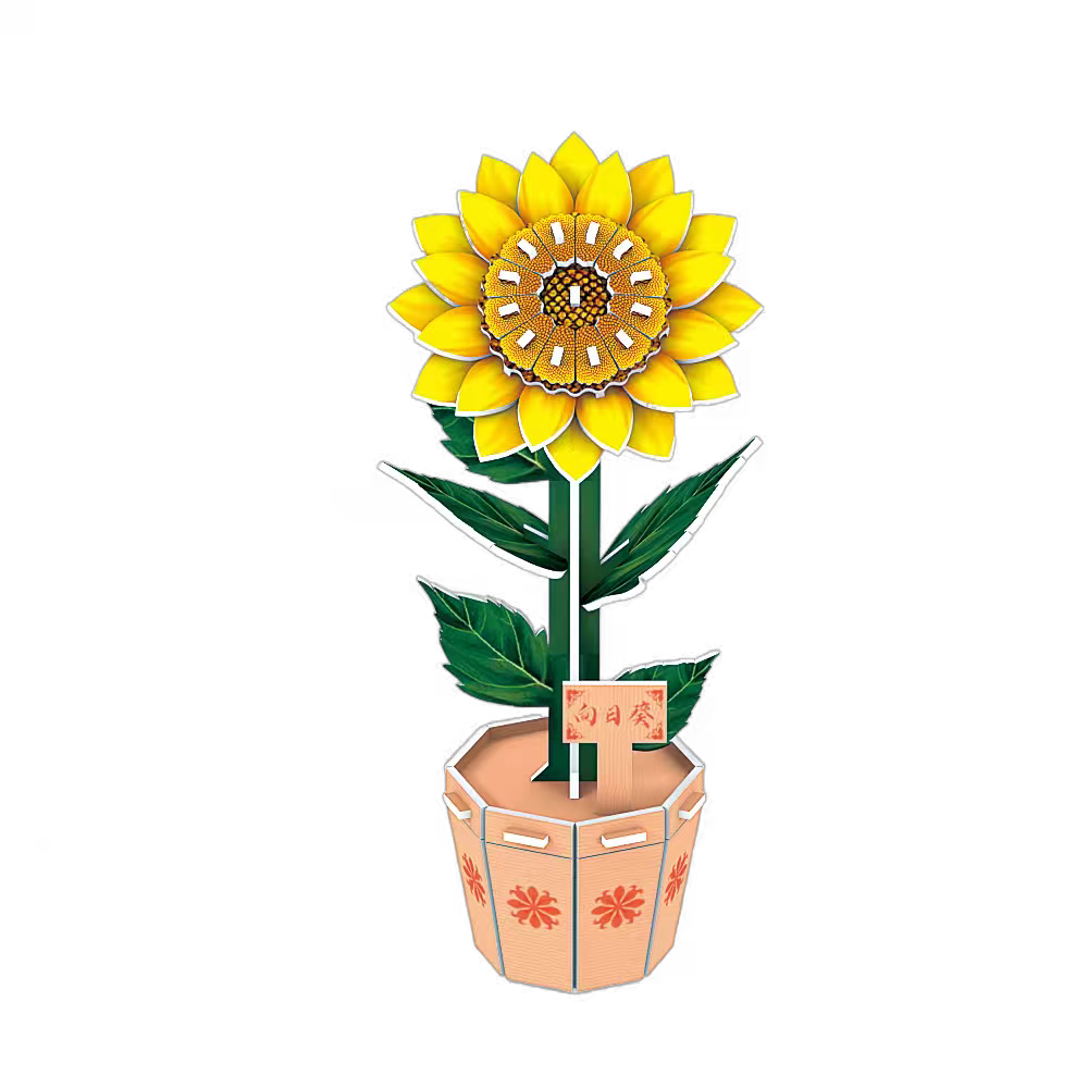 Children's educational puzzle toys, everlasting flower bouquets, three-dimensional puzzles, promotional items, gifts