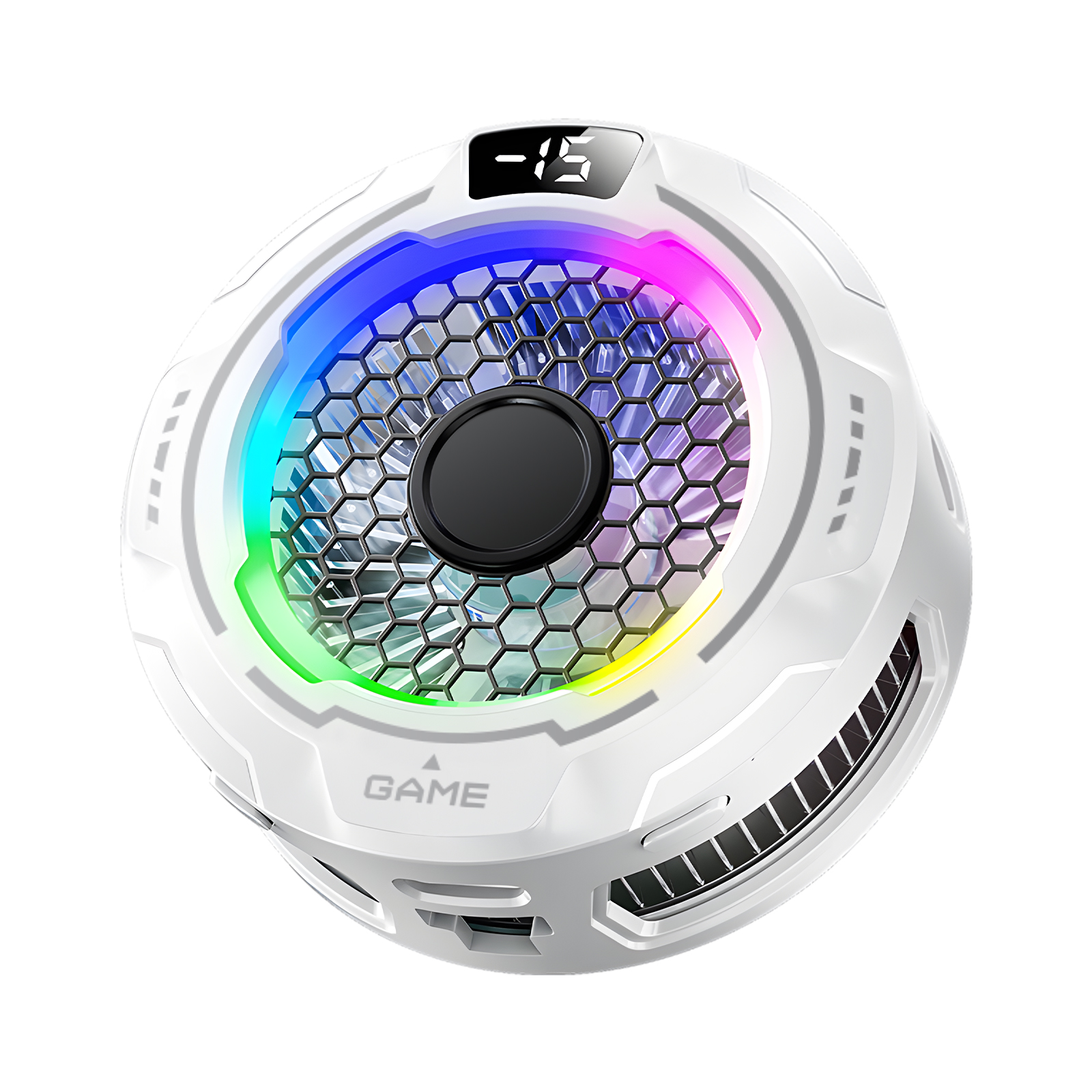 Magnetic mobile phone cooler, Ai temperature control, digital display, flowing light, semiconductor cooling, ice formation, gaming and e-sports cooling S55 Item Picture