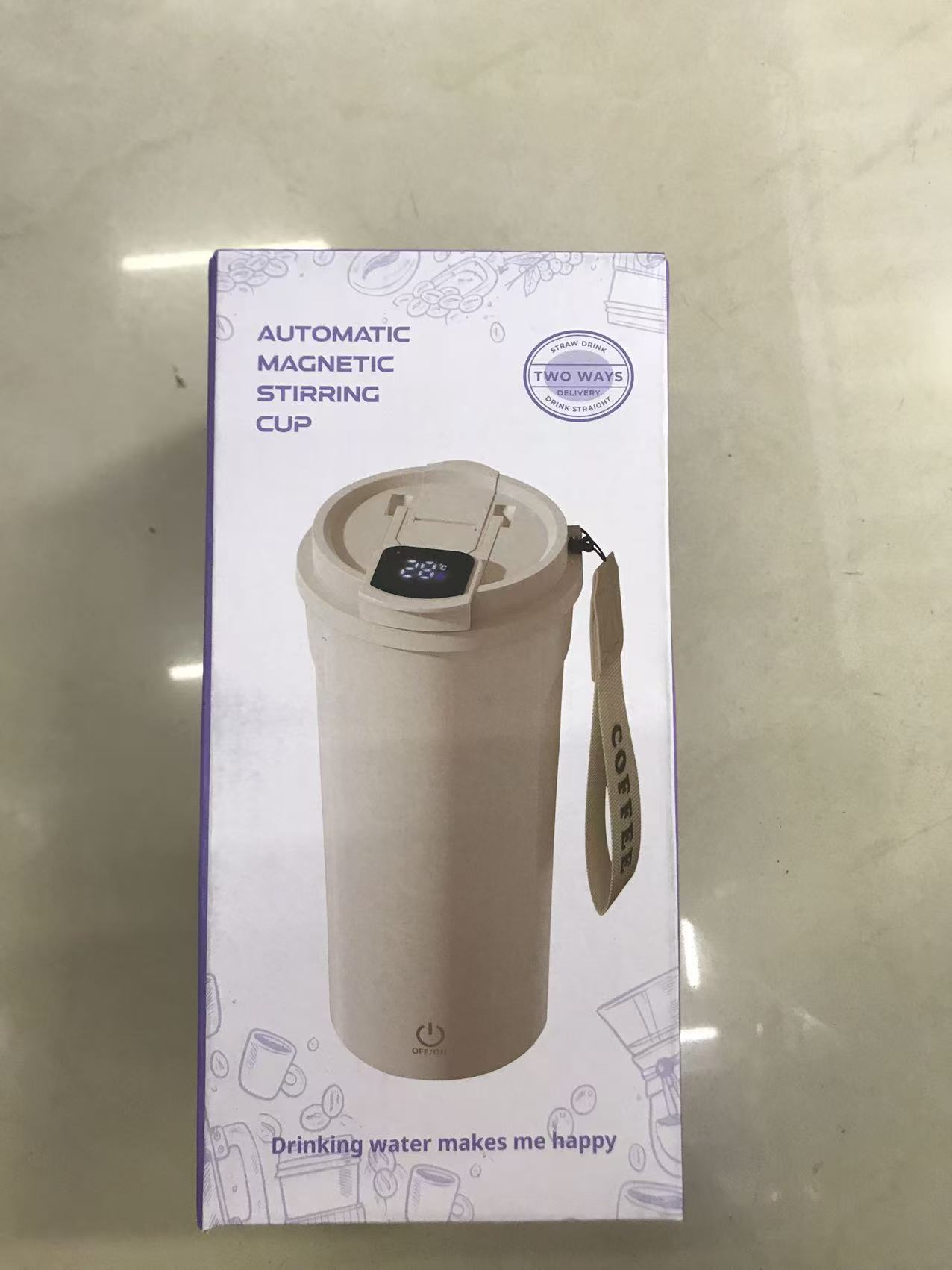 世界杯酒店悬挂塑料洗手液瓶自动磁力搅拌杯奶茶打包杯布丁杯PET