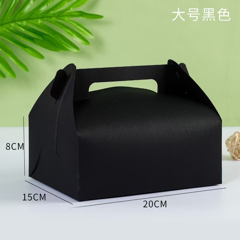 Small/Medium/large-sized portable Western pastry boxes, baking packaging, mousse egg tart boxes, candy food, takeout cake packaging boxes Item Picture