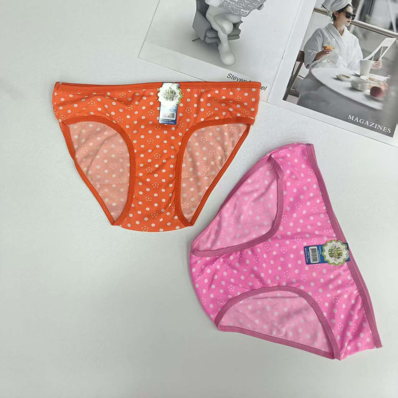 DD-6002 #XL export Underwear, Women's underwear, milk silk polka dot women's underwear, Women's briefs, underwear, QNI Application Scenario