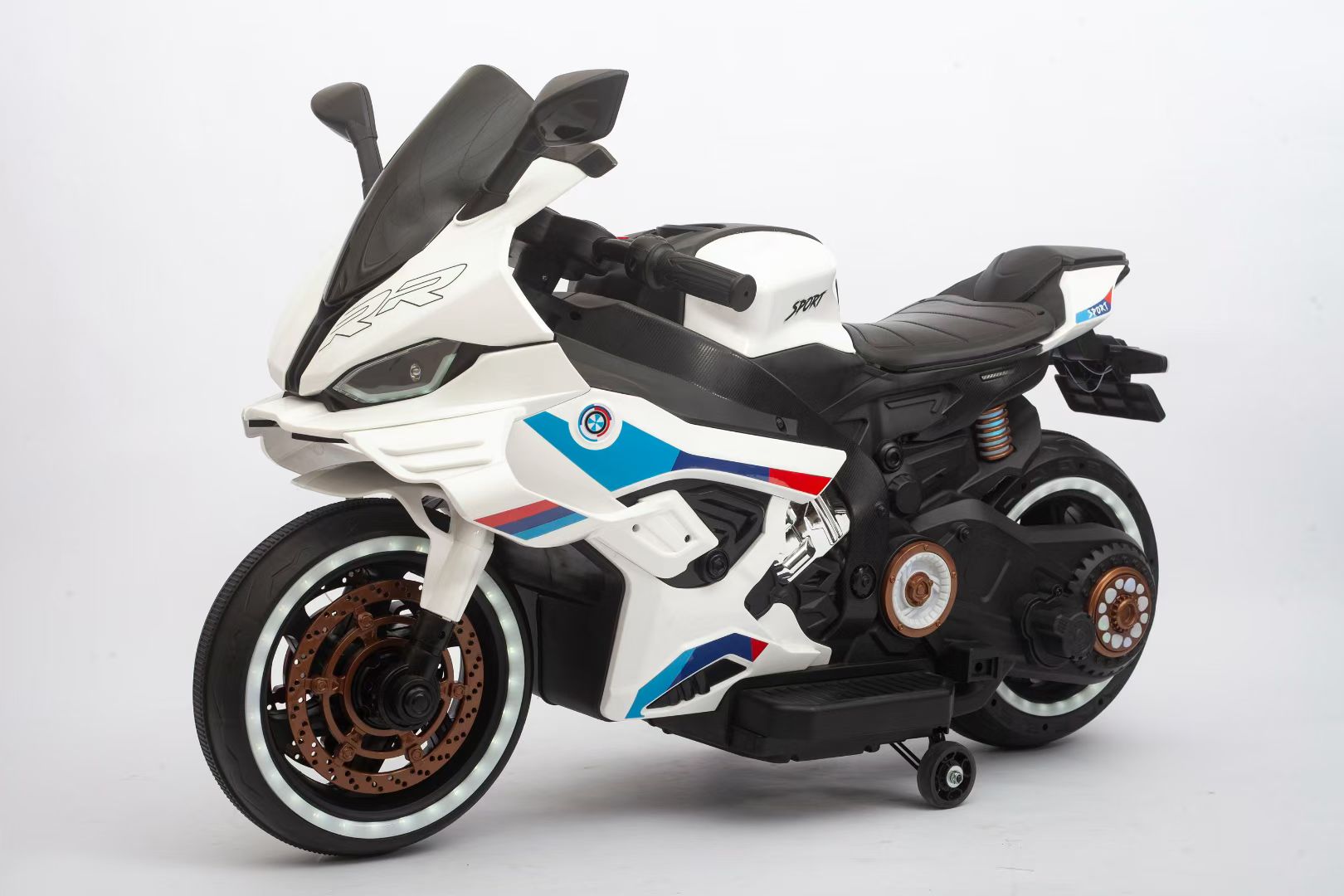 Little girl children's electric toy car, electric motorcycle, light and music, step on the accelerator, increase the body, electric motorcycle, electric vehicle, 125cc, light and portable mobility vehicle, strong range, children's car, children's car details Picture