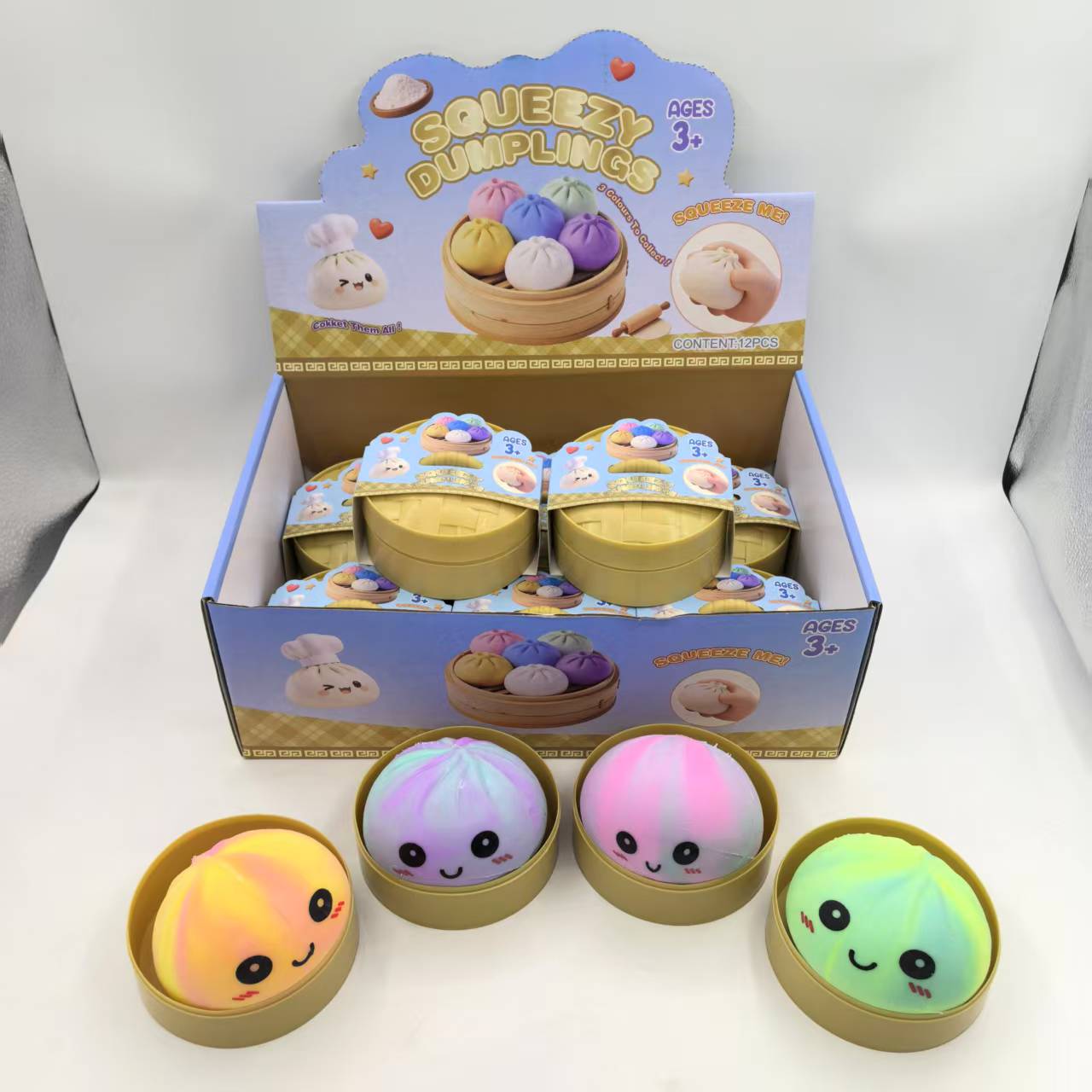 双色表情大包子笼 创意可爱表情仿真包子 厂家直销