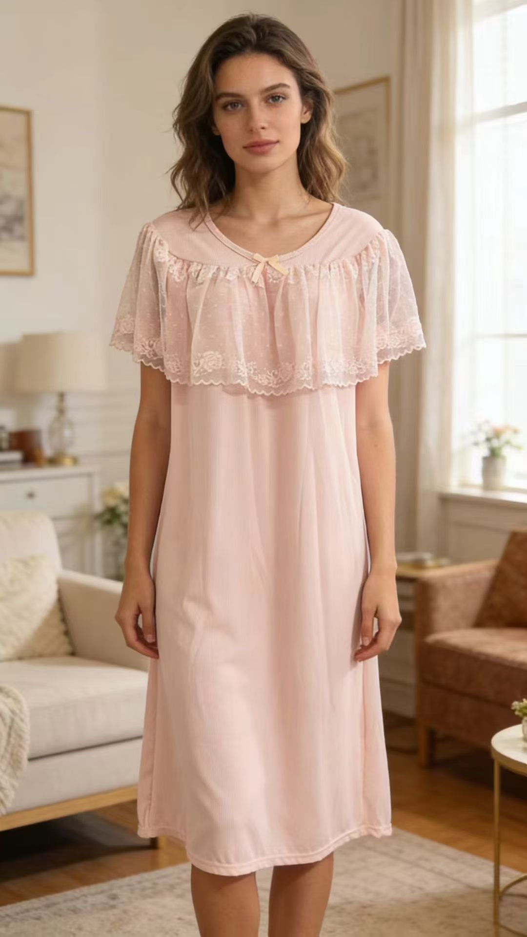 Ladies' pajamas and nightgown set: Comfortable and soft home pajamas for ladies