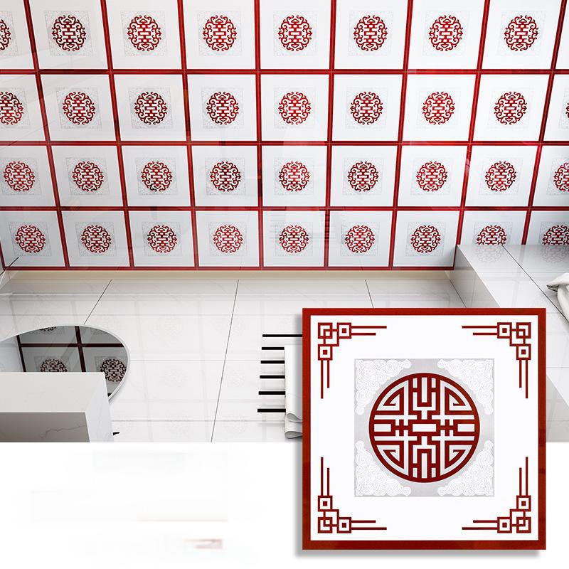Ceiling stickers, self-adhesive wallpaper, bathroom ceiling self-installation, roof decoration and concealment, aluminum-plastic board self-adhesive wall stickers detail image 7