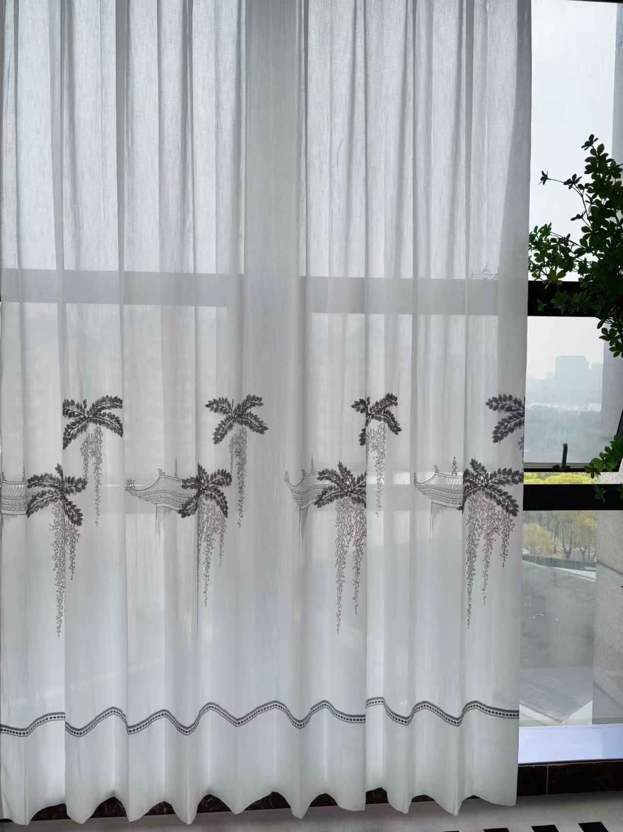 New type of blackout curtains with Chinese trend style, direct sales from the manufacturer with big discounts on 2009 models