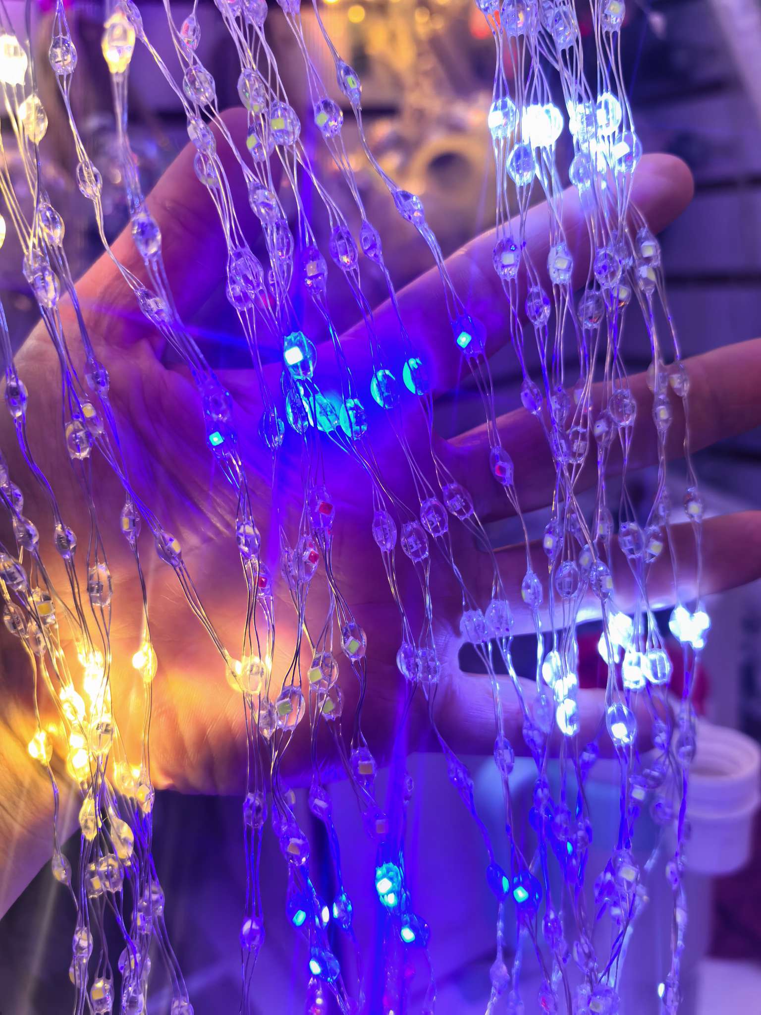 Flowing water curtain light, 3*2 meters, Christmas decorative light Item Picture