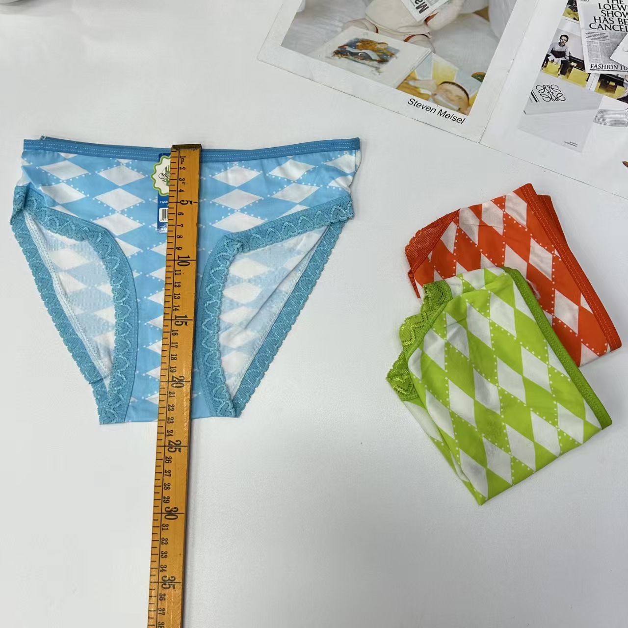 DD-7007 #XL export Underwear, Women's underwear, milk silk striped women's underwear, Women's briefs, underwear, QNI Specification drawing