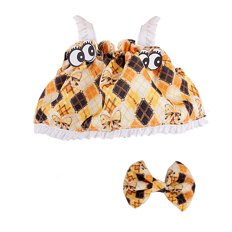 Suitable for 17cm fabric vinyl dolls, plush toys, etc., which can be worn and changed into dresses