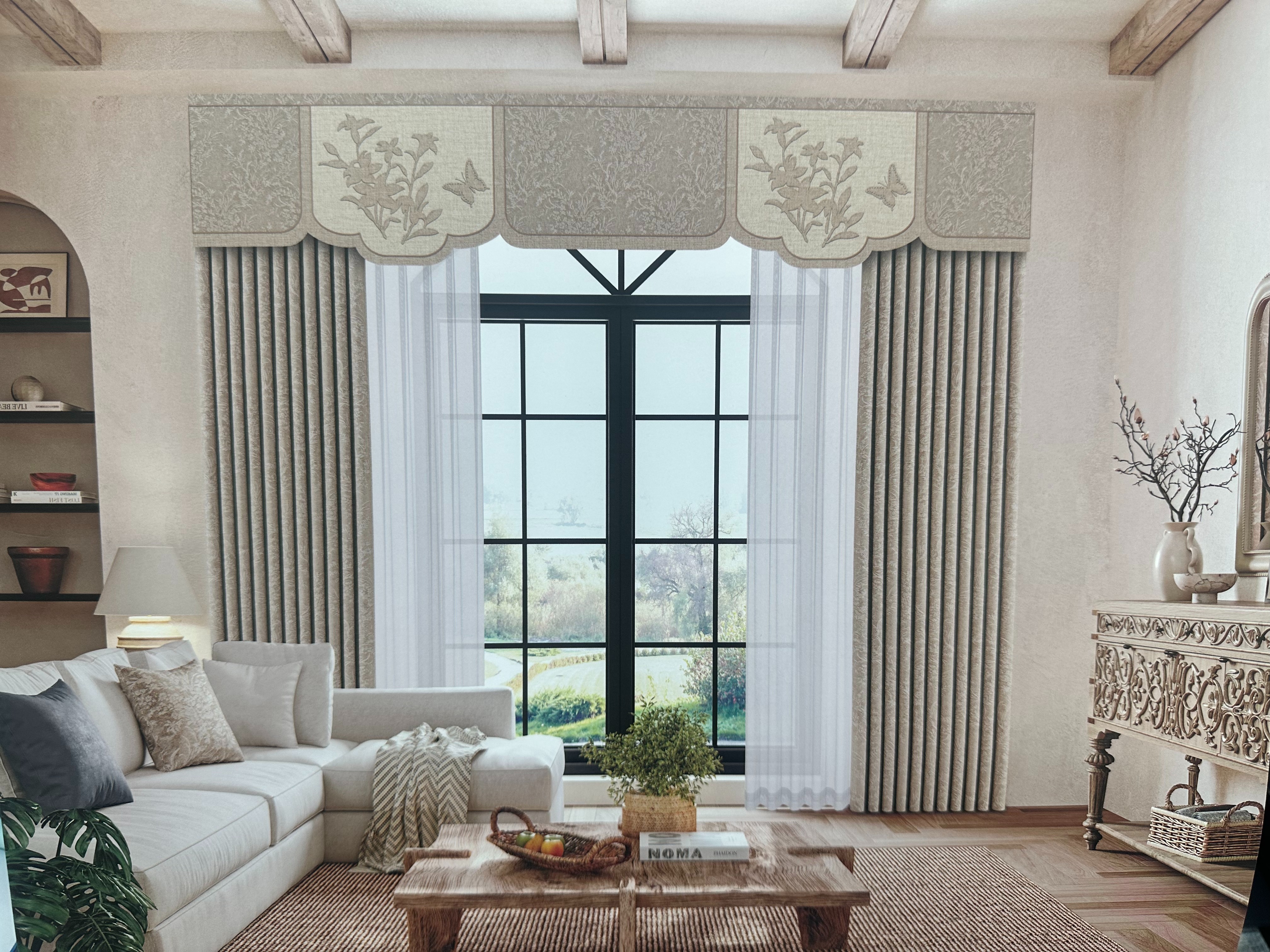 New type of blackout curtains with Chinese trend style, direct sales from the manufacturer with big discounts, Model 03