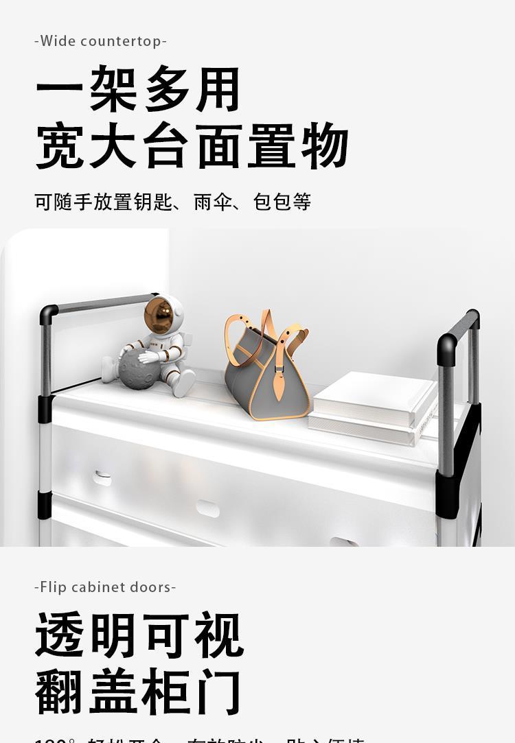 Gelifang thickened multi-layer large-capacity dust-proof shoe rack, household sturdy and durable, rental house dormitory storage shoe cabinet detail image 7