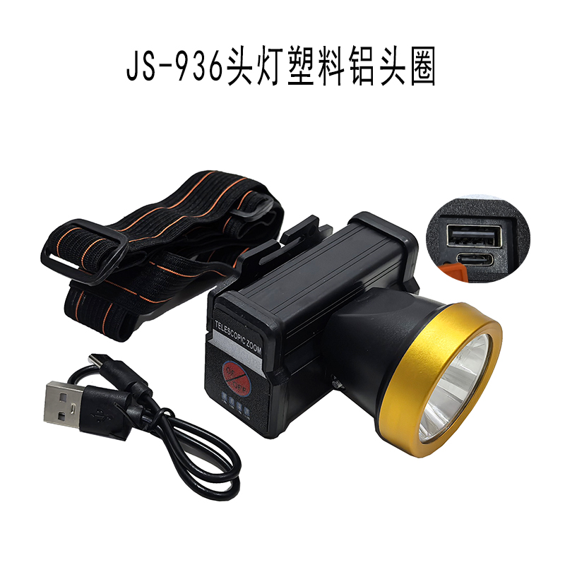 JS-936, JS-937, JS-938, JS-939USB pantalla de batería recargable lámpara de cabeza láser blanco lámpara de conducción lámpara de camping al aire libre lámpara de mina lámpara de cabeza de mantenimiento Application Scenario