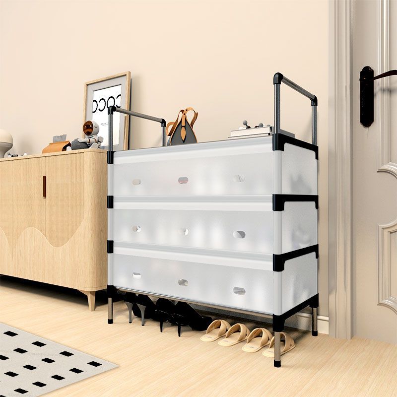 Gelifang thickened multi-layer large-capacity dust-proof shoe rack, household sturdy and durable, rental house dormitory storage shoe cabinet Application Scenario