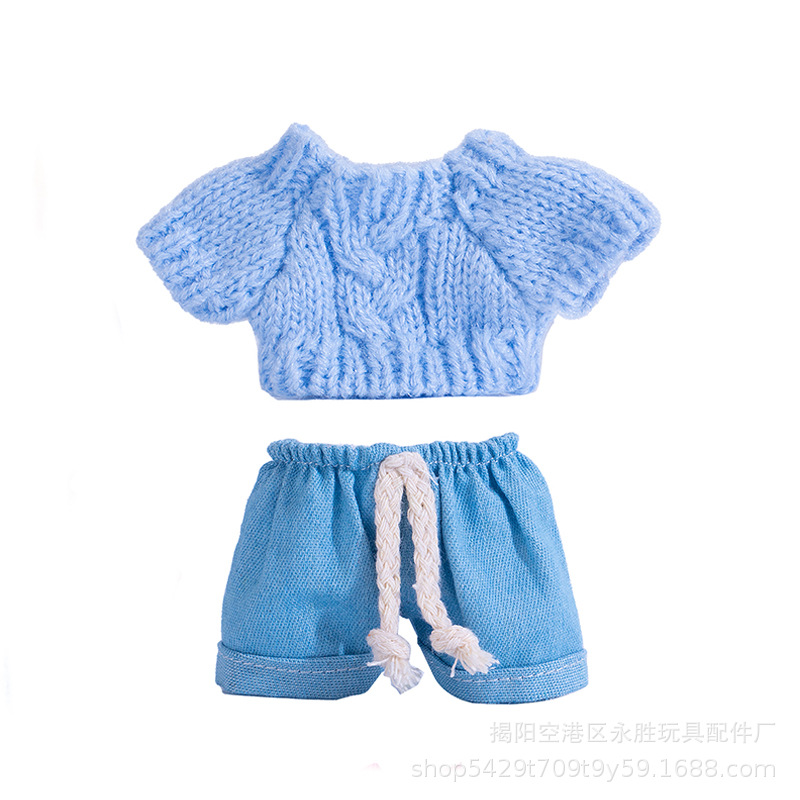 Only 15cm hanging piece, cloth, clothes, knitted sweater, jeans, replacement set, shoes, keychain, vinyl figurine Application Scenario
