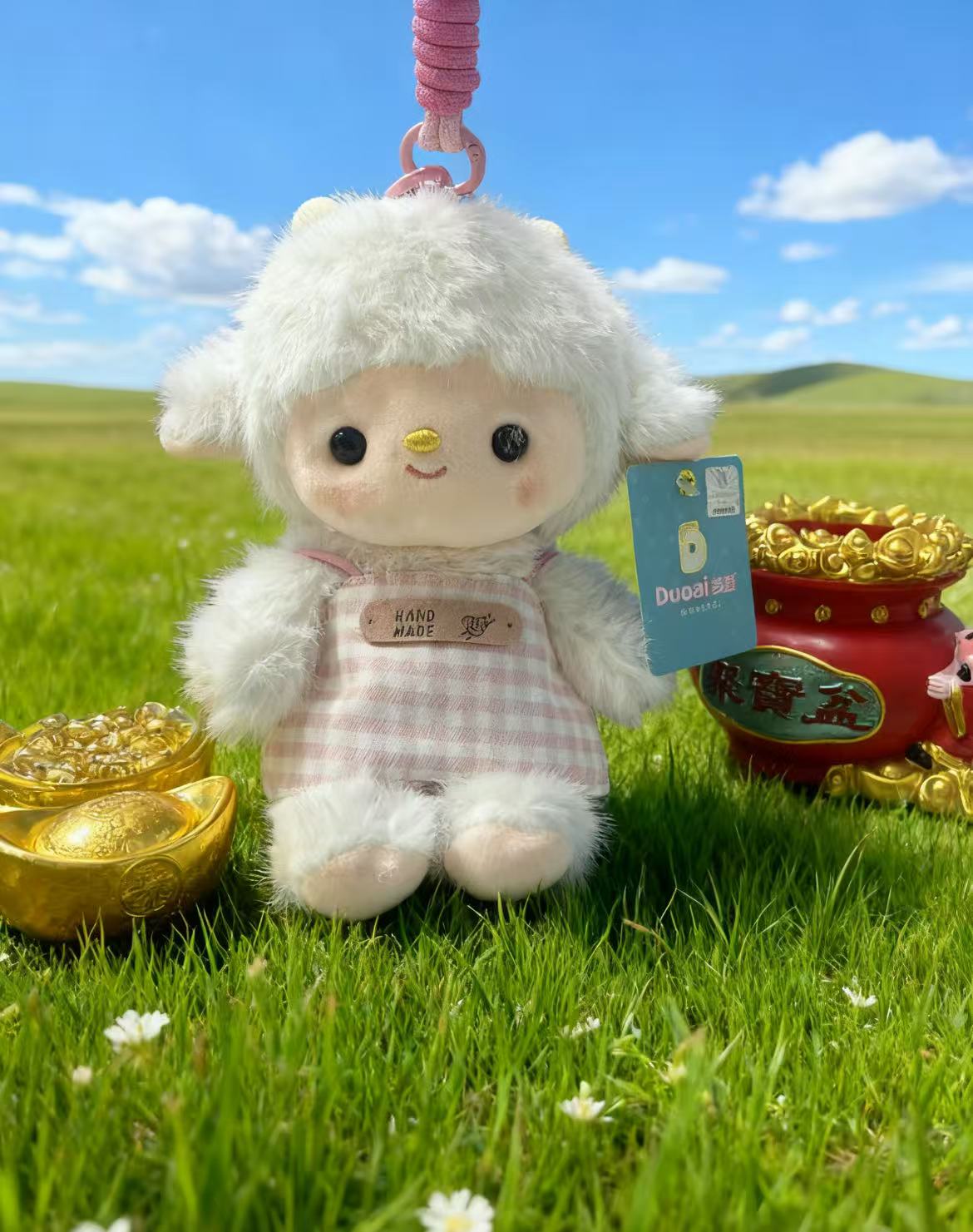 A genuine goodnight lamb plush toy, a birthday gift for your girlfriend's schoolbag pendant Specification image