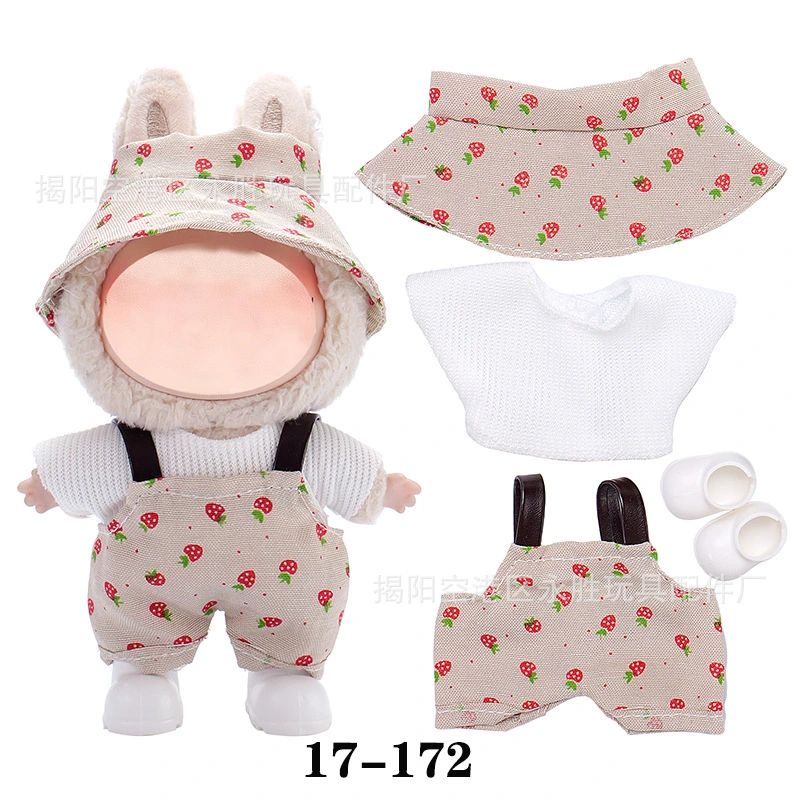 In stock, we offer 17cm plush Christmas workboy clothes for cross-border delivery for Christmas detail image 3