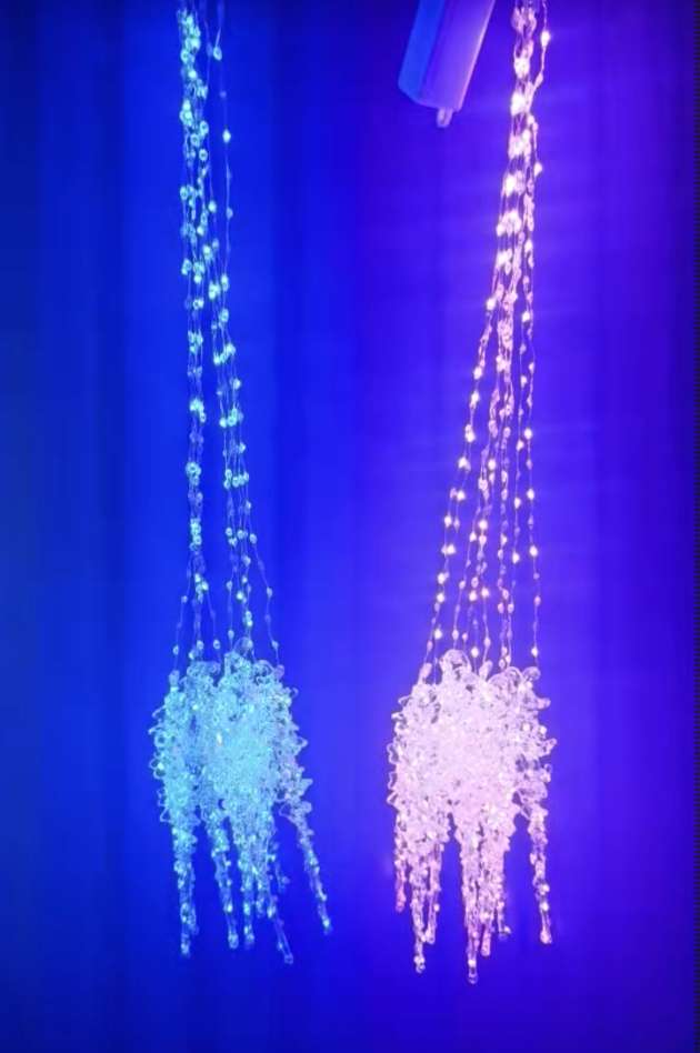 Ice column curtain light, 3* 0.7 meters, suitable for indoor and outdoor Christmas decoration Item Picture