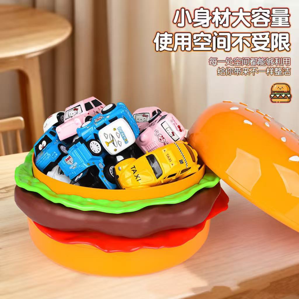 Y262-8106 Cross-border Bestseller Simulation hamburger Storage Box, Children's playhouse toy storage box, Baby Sundries detail image 4