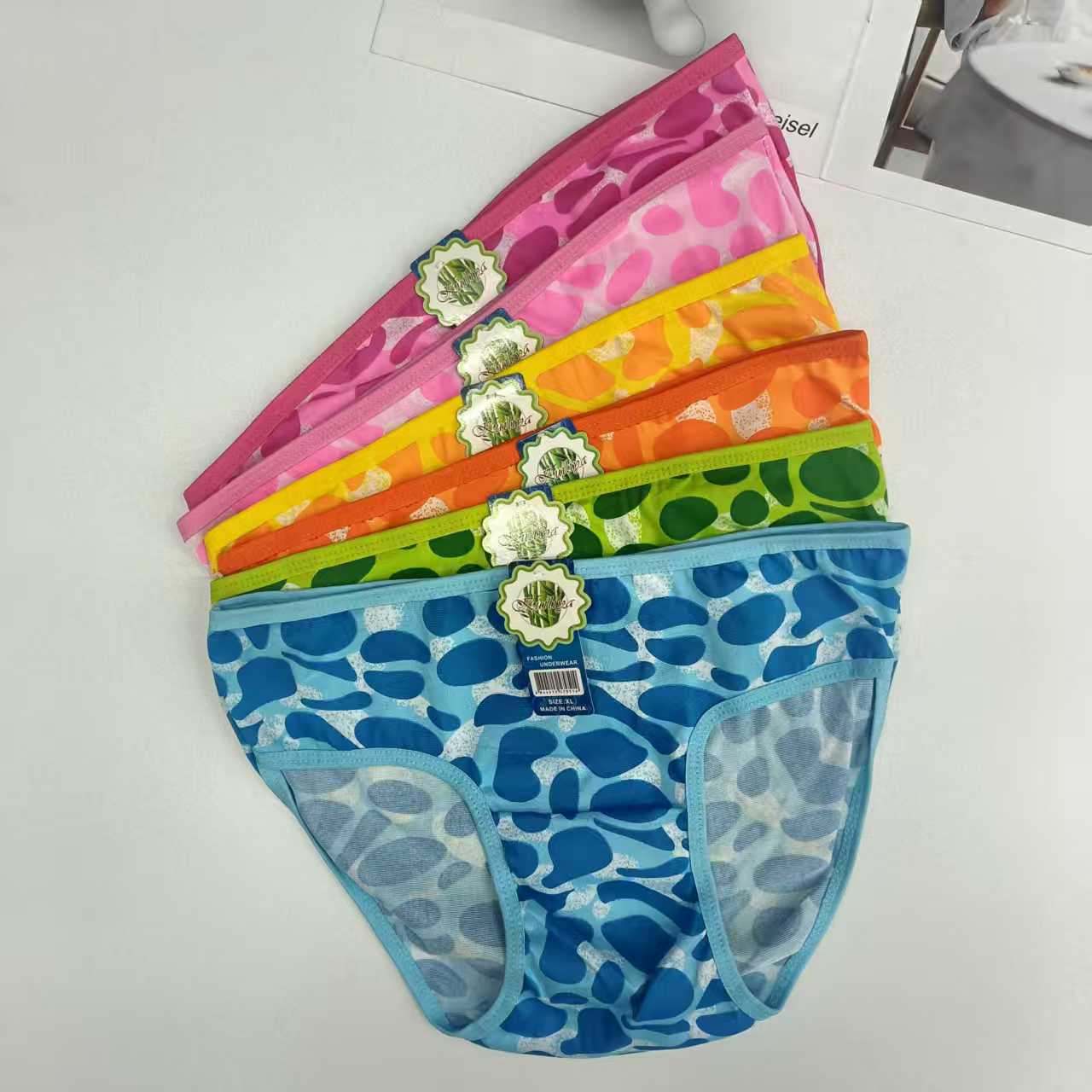 DD-7003#XL Export Underwear Women's Underwear Milk Silk Cartoon Printed Women's Underwear Women's Underwear Women's Briefs Underwear Underwear QNL details Picture