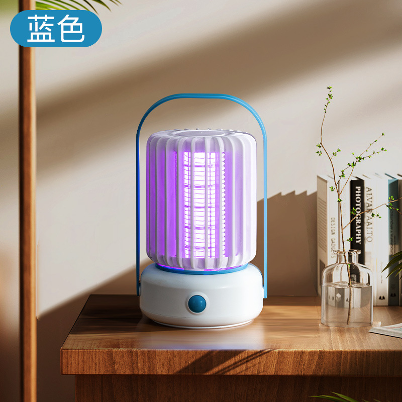 Camping lamp telescopic stand Camping rechargeable lighting lamp Key lamp Outdoor mountain camping supplies (mosquito-killing lamp, plug-in type) detail image 2