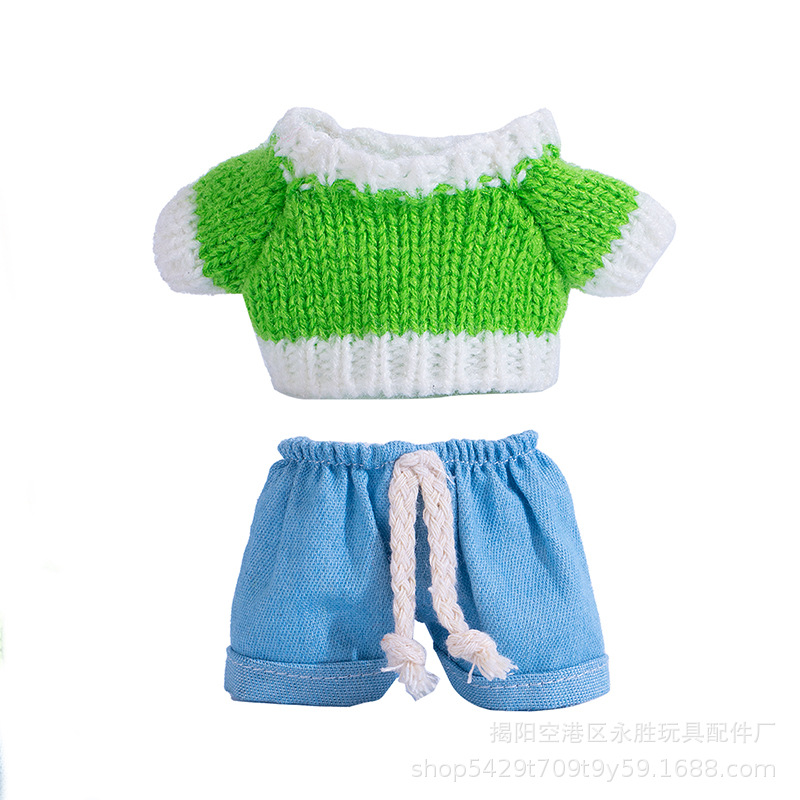 Only 15cm hanging piece, cloth, clothes, knitted sweater, jeans, replacement set, shoes, keychain, vinyl figurine