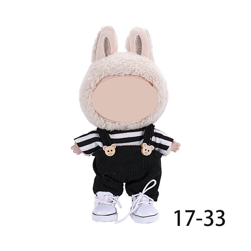 This clothing is only suitable for 17cm fabric vinyl dolls, plush toys and other wearable and changeable clothes Specification image