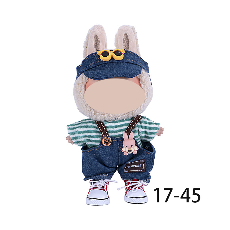 17cm plush toys and other clothes can be worn and changed
