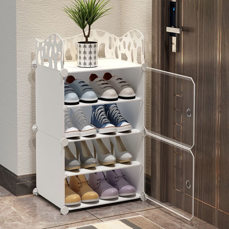 Simple and multi-layered shoe rack, beautiful and dust-proof for indoor use, student dormitory under the bed, shoe cabinet storage wonder Specification image