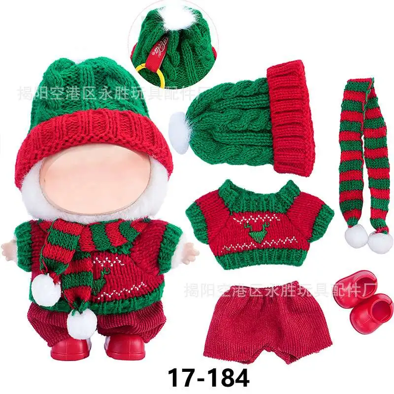 In stock, compatible with 17cm plush Christmas workboy outfits of Bubuwa, cross-border delivery for Christmas detail image 6