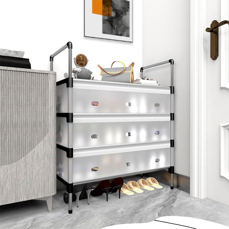 Gelifang thickened multi-layer large-capacity dust-proof shoe rack, household sturdy and durable, rental house dormitory storage shoe cabinet Specification image