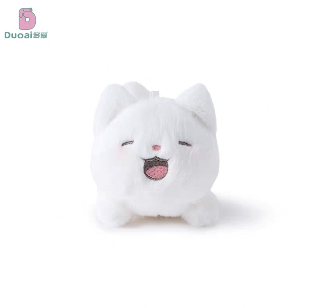 Authentic crouching kitten plush pendant, doll, couple bag, pendant, cute girls' schoolbag, accessory and gift details Picture