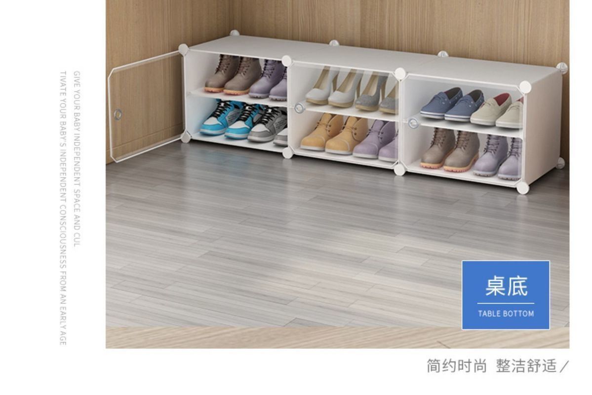 Simple and multi-layered shoe rack, beautiful and dust-proof for indoor use, student dormitory under the bed, shoe cabinet storage wonder detail image 16
