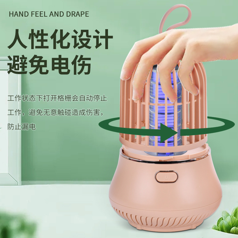 Camping lamp telescopic stand camping lamp rechargeable lighting lamp key lamp outdoor mountain camping supplies (mosquito killer lamp, available, plug-in type, rechargeable type options. detail image 4