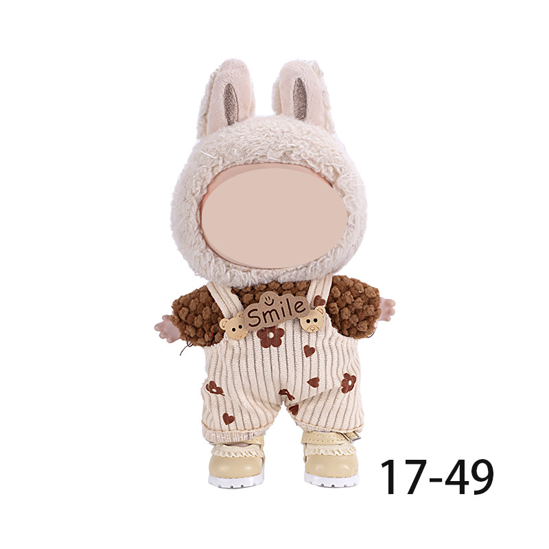 17cm plush toys and other clothes can be worn and changed Item Picture
