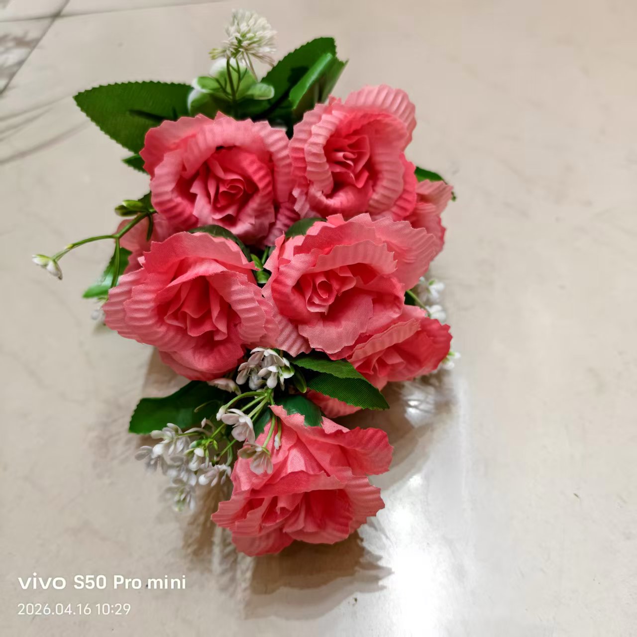 手工编织仿玫瑰花/玫瑰仿真/仿真花/花园/礼品仿真花产品图