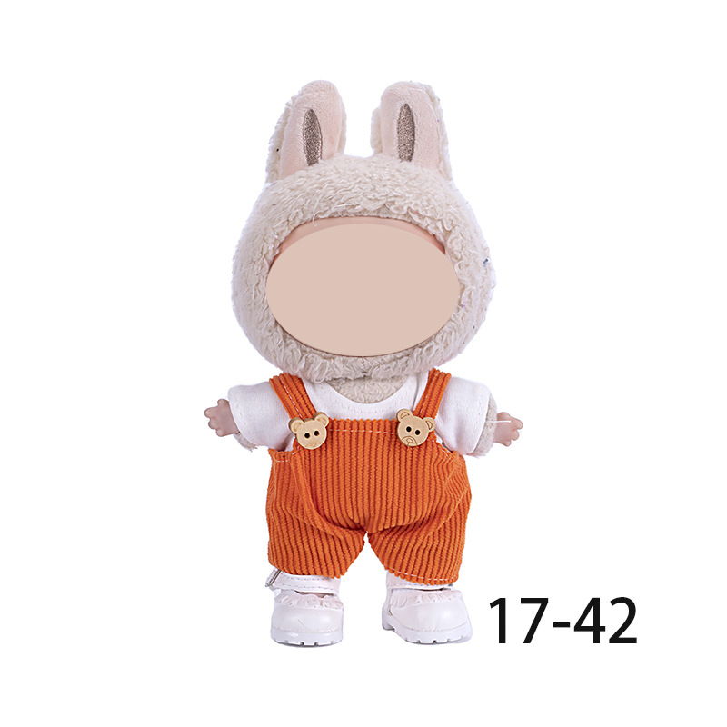 This garment is suitable for 17cm fabric vinyl dolls, plush toys and other wearable and changeable clothes Specification image