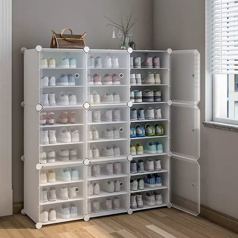 Dust-proof shoe rack, simple dormitory entrance, multi-layered household interior, beautiful and economical storage wonder, small shoe cabinet Application Scenario