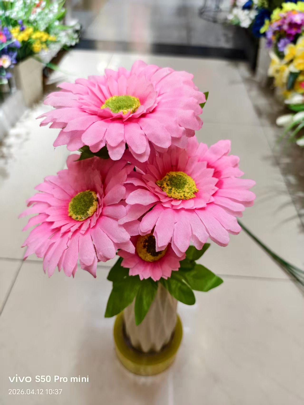 仿真花/仿真花女2022森系/毛线手工花/夏威夷花环/假花细节图